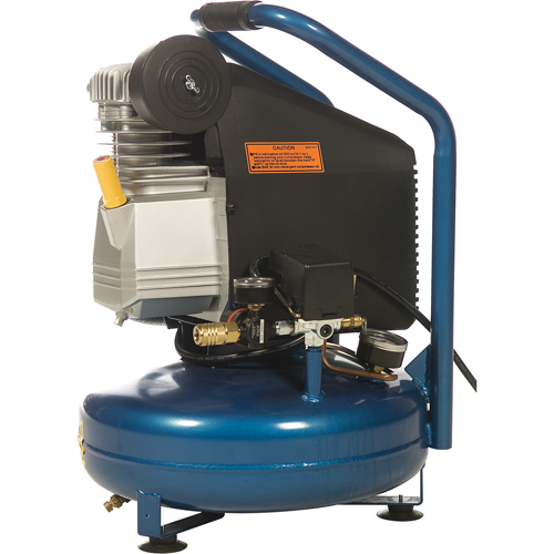 Portable Contractor Series Compressors - Oil Lube, Direct Drive, Electric, 3.3 Gal. (4 US Gal), 125 PSI, 115/1 V Les Fournitures Industrielles Méga