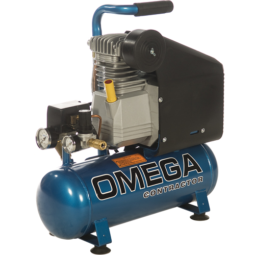 Portable Contractor Series Compressors - Oil Lube, Direct Drive, Electric, 2.6 Gal. (3.2 US Gal), 125 PSI, 115/1 V Les Fournitures Industrielles Méga