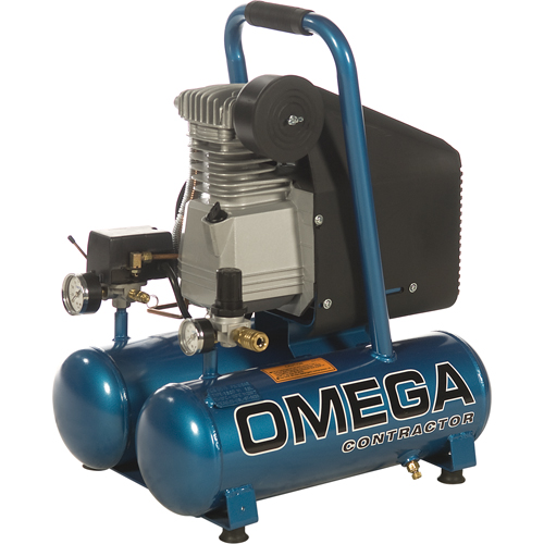 Portable Contractor Series Compressors - Oil Lube, Direct Drive, Electric, 3.3 Gal. (4 US Gal), 125 PSI, 115/1 V Les Fournitures Industrielles Méga