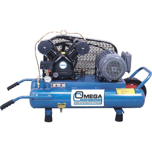Contractor Series Air Compressors, Electric, 6.6 Gal. (8 US Gal), 125 PSI, 115/1 V Les Fournitures Industrielles Méga