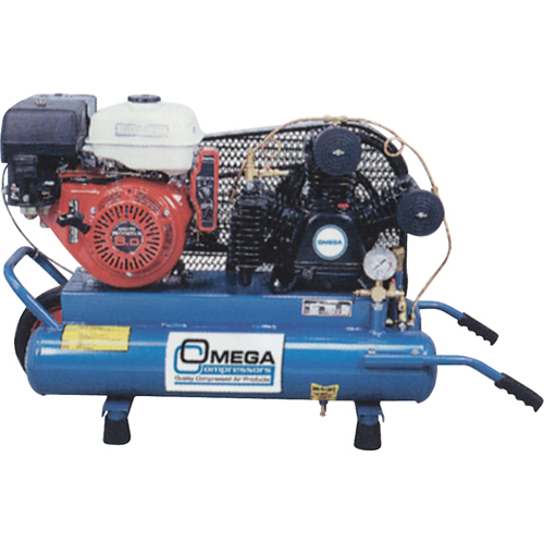 Contractor Series Air Compressors, Gas, 6.6 Gal. (8 US Gal), 175 PSI Les Fournitures Industrielles Méga