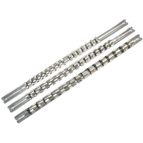 Rail porte-douilles &agrave; entraînement 1/4" SCH-14 avec 16 attaches de retenue Les Fournitures Industrielles Méga