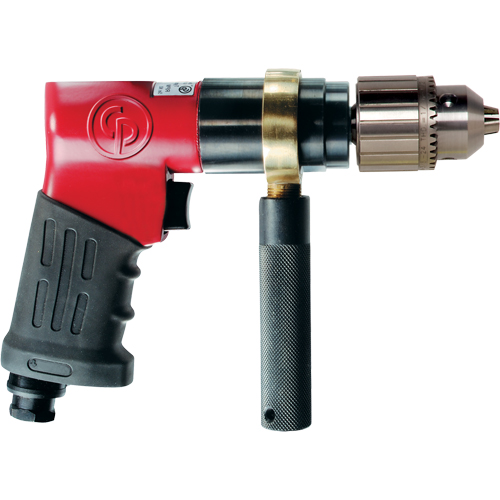 Perceuses r&eacute;versibles, 24 pi³/min, 1/4" NPTF, 90 dBA, 13" mandrin, Avec cl&eacute; Les Fournitures Industrielles Méga