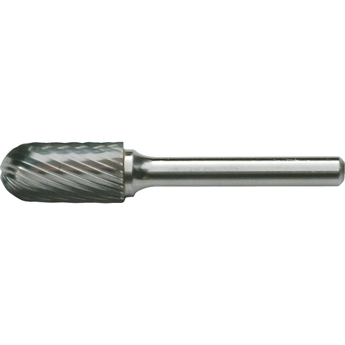 Fraises au carbure solide - Forme cylindrique avec embout sph&eacute;rique CLEVELAND, , 1/8" dia., 9/16" profondeur de la coupe Les Fournitures Industrielles Méga