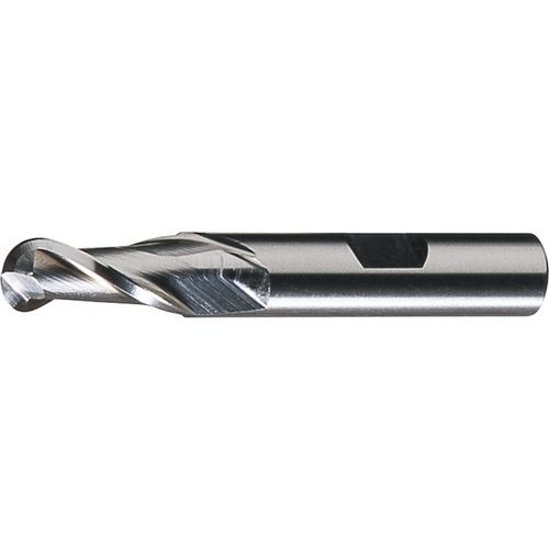CLEVELAND Centre Cutting Ball Nose Single End Finishers, 1/2" Dia., 2 Flutes, Cobalt Les Fournitures Industrielles Méga