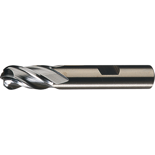 CLEVELAND Centre Cutting Ball Nose Single End Finishers, 3/4" Dia., 4 Flutes, High Speed Steel Les Fournitures Industrielles Méga
