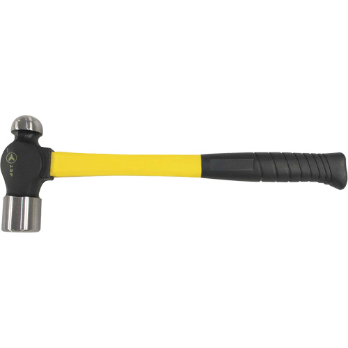 BP-16F Marteau &agrave; panne ronde &agrave; manche en fibre de verre, Poids de la t&ecirc;te 16 oz, Face Ordinaire, Prise Coussin&eacute;e Les Fournitures Industrielles Méga