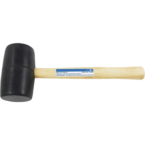 RM-32 Maillet en caoutchouc, 32 oz, Prise en Bois, 13-1/2" lo Les Fournitures Industrielles Méga