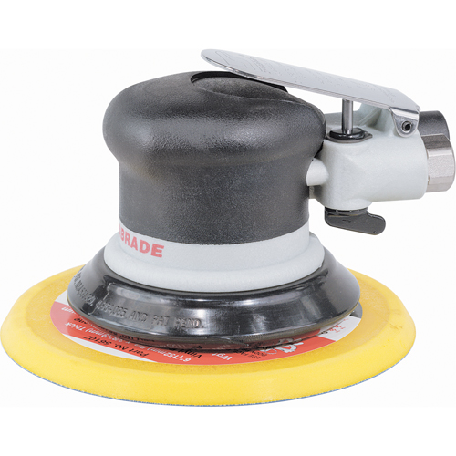 Ponceuse orbitale al&eacute;atoire DynorbitalSpirit Supreme de 6", sans aspiration, Dia 6", Entr&eacute;e 1/4" NPT, 12 000 Tr/min Les Fournitures Industrielles Méga
