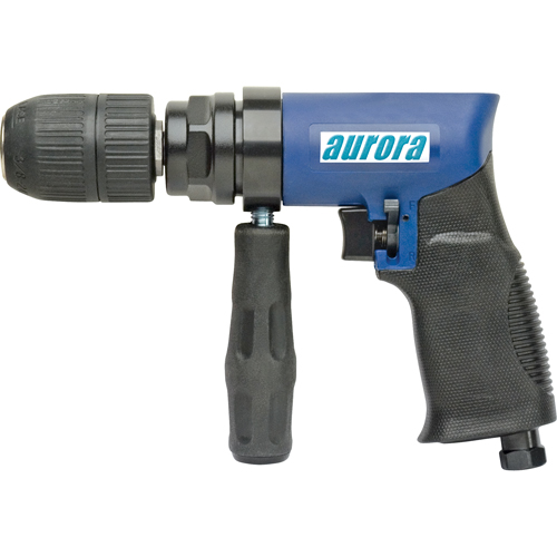 1/2" Air Reversible Drill, 4 CFM, 1/4" NPT, 88 dBA, 1/2" Chuck Les Fournitures Industrielles Méga