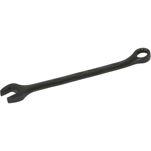 Flat Shank Combination Wrench, 12 Point, 12 mm, Black Oxide Finish Les Fournitures Industrielles Méga