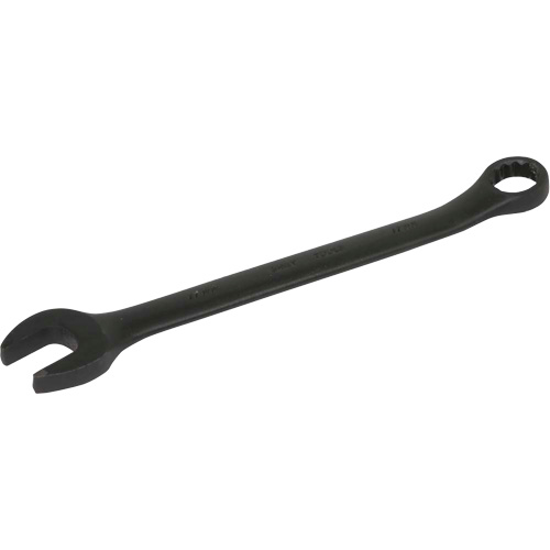 Flat Shank Combination Wrench, 12 Point, 19 mm, Black Oxide Finish Les Fournitures Industrielles Méga