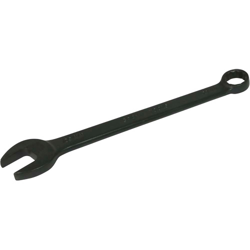 Flat Shank Combination Wrench, 12 Point, 23 mm, Black Oxide Finish Les Fournitures Industrielles Méga