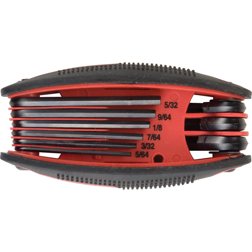 Folding Hex Key Set, 9 Pcs., Imperial Les Fournitures Industrielles Méga