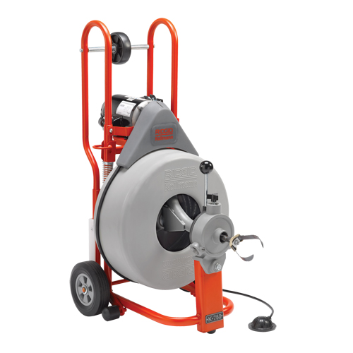 Drum Machine Drain Cleaner K-750, Electric, 3/4" x 100' Les Fournitures Industrielles Méga