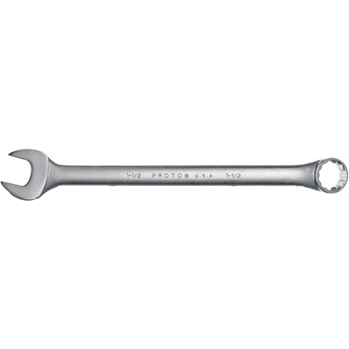 Combination Wrench, 12 Point, 1-1/2", Satin Finish Les Fournitures Industrielles Méga