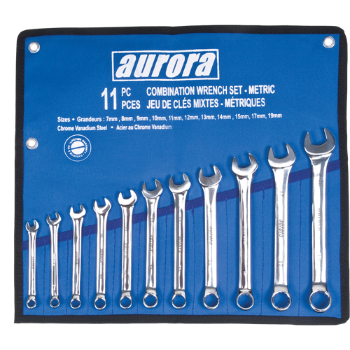 Wrench Set, Combination, 11 Pieces, Metric Les Fournitures Industrielles Méga