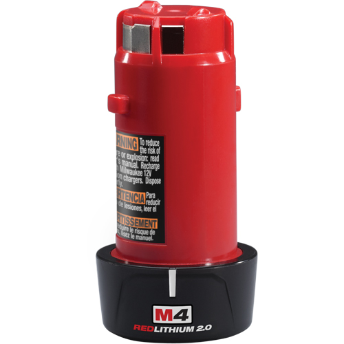 Blocs-piles M4 Redlithium, Lithium-ion, 4 V, 2 A Les Fournitures Industrielles Méga