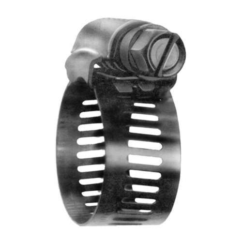 Colliers de serrage pour tuyaux - Collier de serrage & vis en acier inoxydable, Dia. min 0.563, Dia. max 1-1/4" Les Fournitures Industrielles Méga
