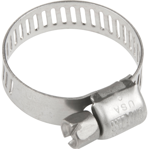 Hose Clamps - Stainless Steel Band & Screw, Min Dia. 0.316, Max Dia. 7/8" Les Fournitures Industrielles Méga