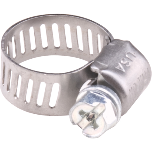Colliers de serrage pour tuyaux - Collier de serrage en acier inoxydable & vis zingu&eacute;e, Dia. min 1/2", Dia. max 7/8" Les Fournitures Industrielles Méga