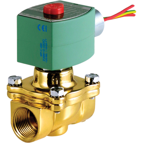 2-Way Pilot Operated Solenoid Valves, 1/2" Pipe, 135 PSI Les Fournitures Industrielles Méga