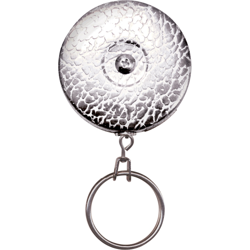 Porte-cl&eacute;s &agrave; d&eacute;vidoir The Original, Chrome, C&acirc;ble 24", Fixation Agrafe de ceinture Les Fournitures Industrielles Méga