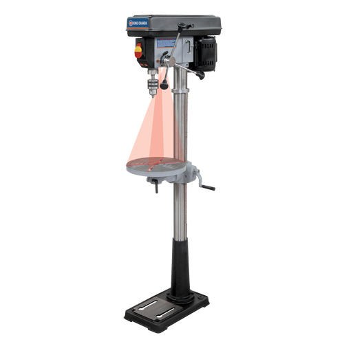 Floor Drill Presses With Laser, 13", 5/8" Chuck, 3600 RPM Les Fournitures Industrielles Méga