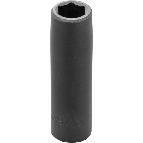 Socket, Impact, 9/16", 1/2" Drive, 6 Points, Deep Les Fournitures Industrielles Méga