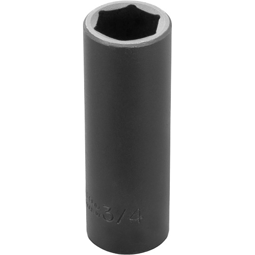 Socket, Impact, 3/4", 1/2" Drive, 6 Points, Deep Les Fournitures Industrielles Méga