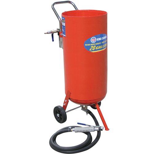 Pressure Abrasive Sandblasters, 6-25 CFM, 16.6 Gal. (20 US Gal) Tank Les Fournitures Industrielles Méga
