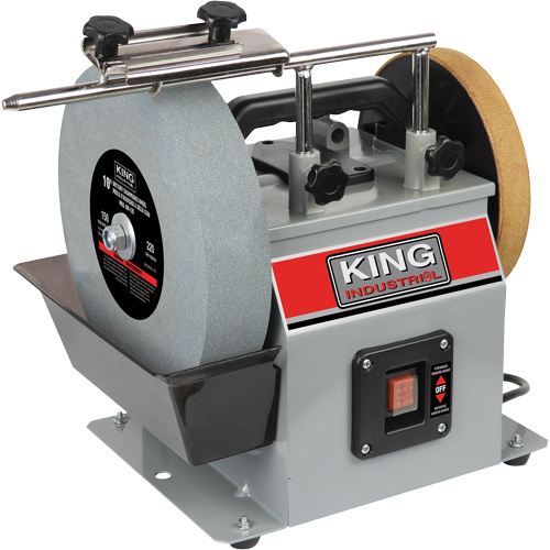 Affûteuse s&egrave;che-humide, Dia de roue 10", 1/4 CV, 115 tr/min Les Fournitures Industrielles Méga