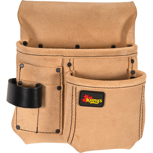 Half Carpenter Apron, Multiple Tool Holder, Leather, 4 Pockets Les Fournitures Industrielles Méga