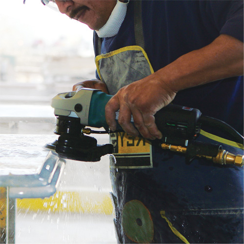 Electronic Stone Polisher, 4" Pad, 7.9 A, 2000-4000 RPM Les Fournitures Industrielles Méga