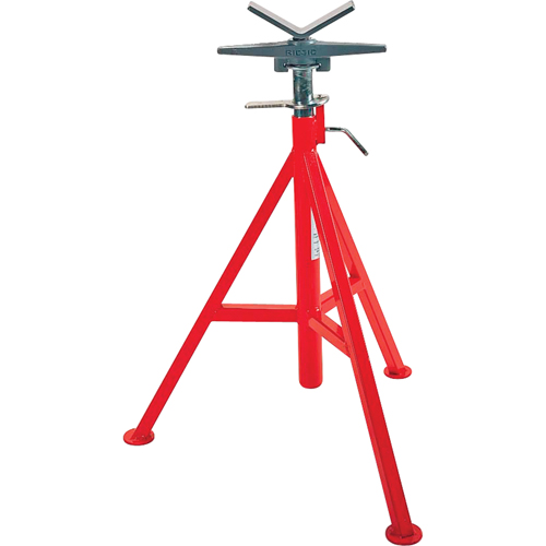 V Head High Pipe Stand #VJ-99, 71-132 cm Height Adjustment, 12" Max. Pipe Capacity, 2500 lbs. Max. Weight Capacity Les Fournitures Industrielles Méga
