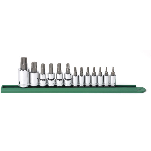 Jeu de douilles &agrave; embouts, Torx, Prise 1/2"/1/4"/3/8", 13 mrcx Les Fournitures Industrielles Méga