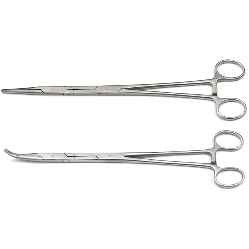 Ensemble de pinces h&eacute;mostatiques droite et &agrave; 45° Double-X, 2 Morceaux Les Fournitures Industrielles Méga