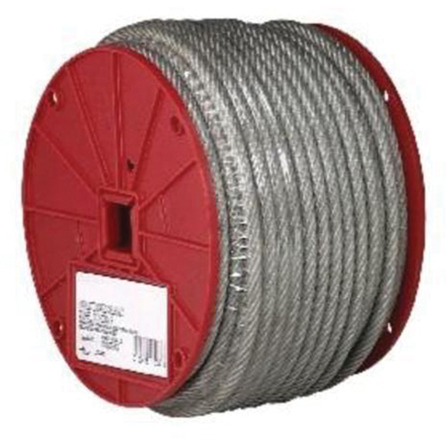 Wire Cable, 250' (76.2 m) x 3/32", 184 lbs. (0.092 tons), Vinyl Coated Les Fournitures Industrielles Méga