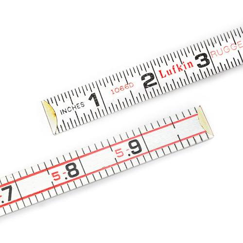 Folding Wood Rule, 6' L, Wood, 1/6" Graduations Les Fournitures Industrielles Méga