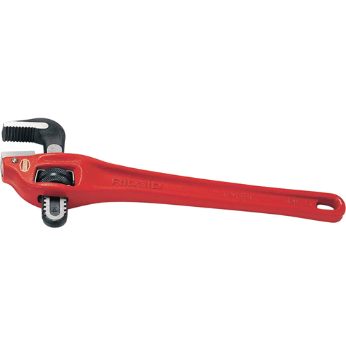 Heavy-Duty Offset Pipe Wrench #14, 2" Jaw Capacity, 14" Long, Powder Coated Finish Les Fournitures Industrielles Méga