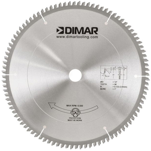 Lame de scie pour coupe de m&eacute;lamine, 12", 96 dents, Pour Bois Les Fournitures Industrielles Méga