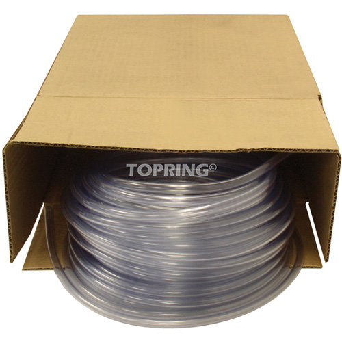 Tube, Air/Eau, 0,625" DE x 100' lo, PVC, Transparent, 30 psi @ 20°C Les Fournitures Industrielles Méga