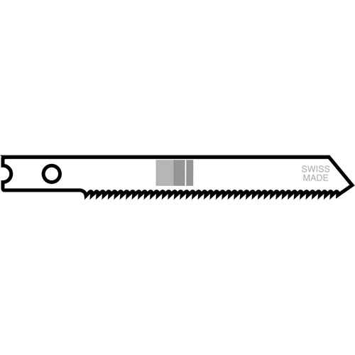 Lames de scie sauteuse, Bim&eacute;tal, Tige en U, 2-3/4" lo, 24 dents par pouce Les Fournitures Industrielles Méga