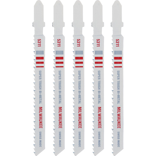 Jigsaw Blade, Bi-Metal, T-Shank, 4" L, 10 TPI Les Fournitures Industrielles Méga