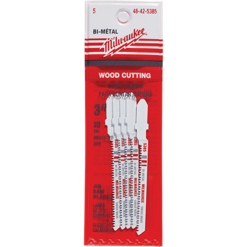 Lame de scie sauteuse, Bim&eacute;tal, Tige en T, 3" lo, 20 dents par pouce Les Fournitures Industrielles Méga
