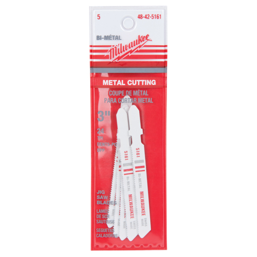 Lame de scie sauteuse, Bim&eacute;tal, Tige en T, 3" lo, 24 dents par pouce Les Fournitures Industrielles Méga