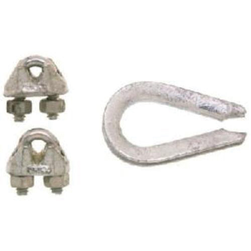 Wire Rope Clips with Thimble Set Les Fournitures Industrielles Méga