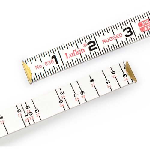 Red End&reg; Brick Mason Rule, 6' L, Wood, 1/16" Graduations Les Fournitures Industrielles Méga