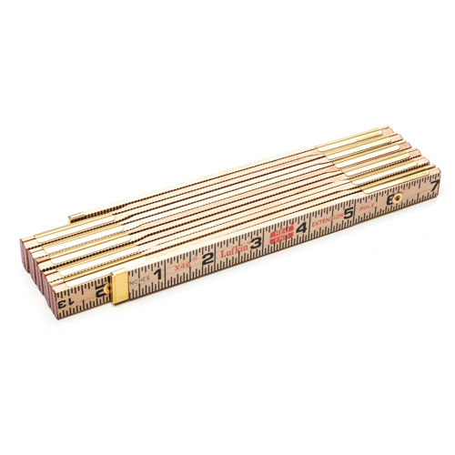 Folding Rule, 6' L, Wood, 1/16" Graduations Les Fournitures Industrielles Méga