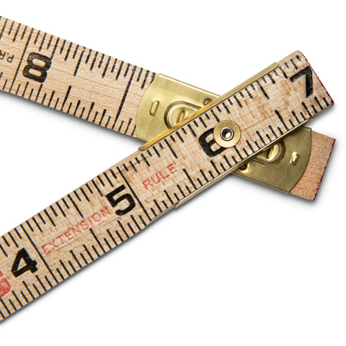 Folding Rule, 6' L, Wood, 1/16" Graduations Les Fournitures Industrielles Méga